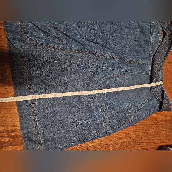 Talbots Blue Wrap Mini Skirt Casual - Picture 8 of 8